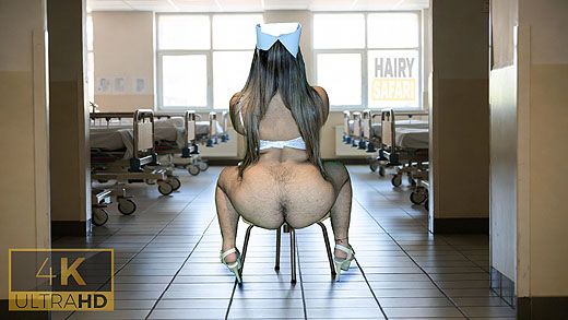 very hairy ass from behind on chair